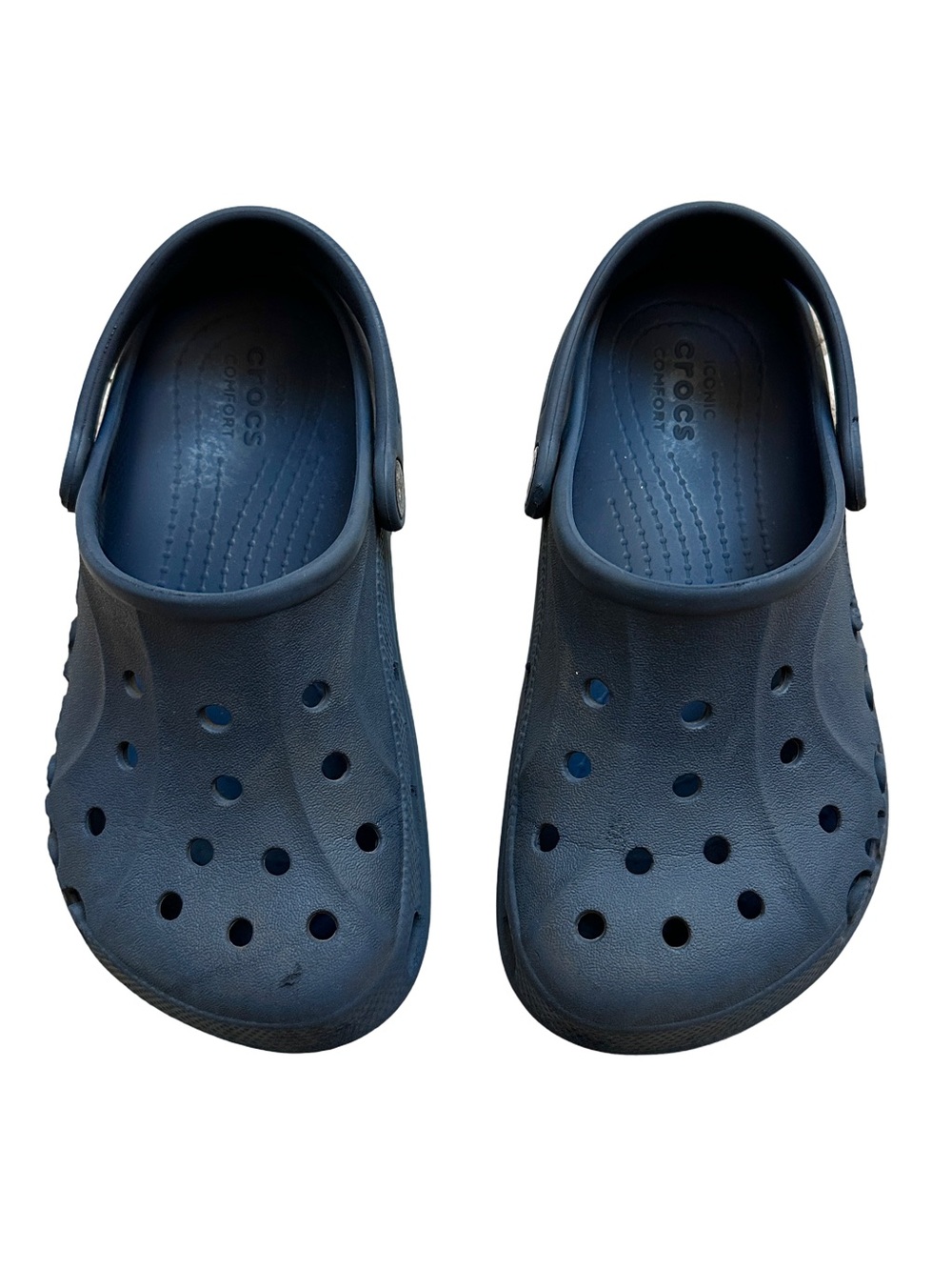 Crocs Kids Baya Clog Navy Size J1 Comfort Slip On Shoes - Picture 3 of 10